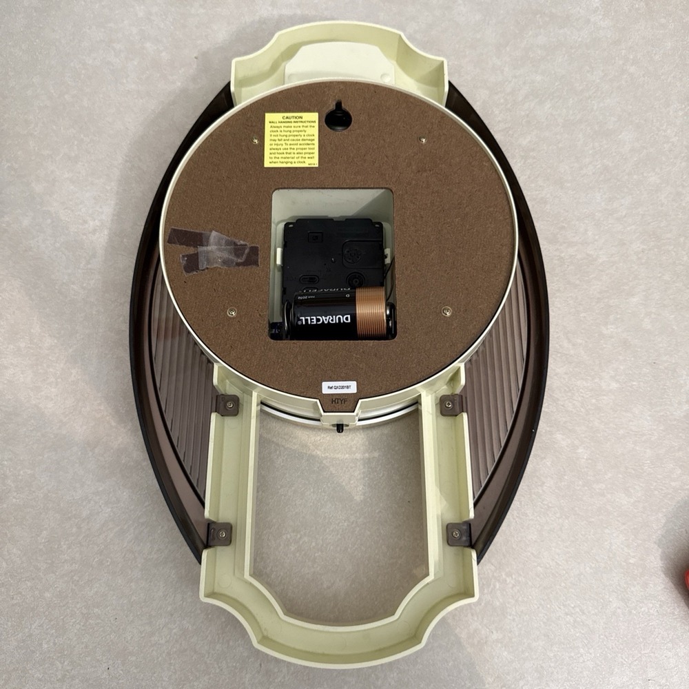 Seiko Westminster-Whittington Wall Clock Battery Operated Chime 17" Plastic - Picture 6 of 14